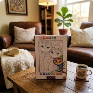Anatolian 260 Piece Coloring Jigsaw Puzzle - Owls - New Sealed